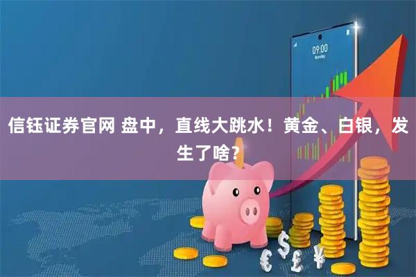 信钰证券官网 盘中，直线大跳水！黄金、白银，发生了啥？